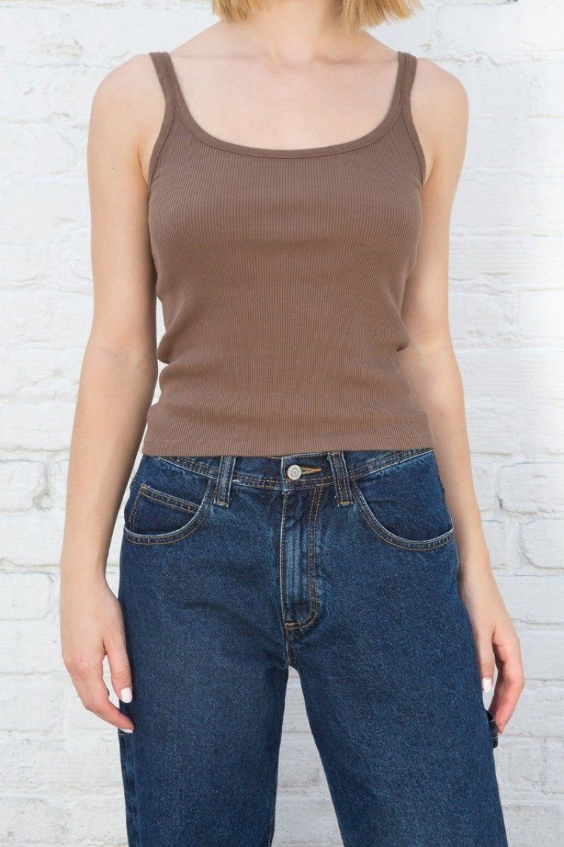 Debardeur Brandy Melville Beyonca Long Marron | JZB-43402124